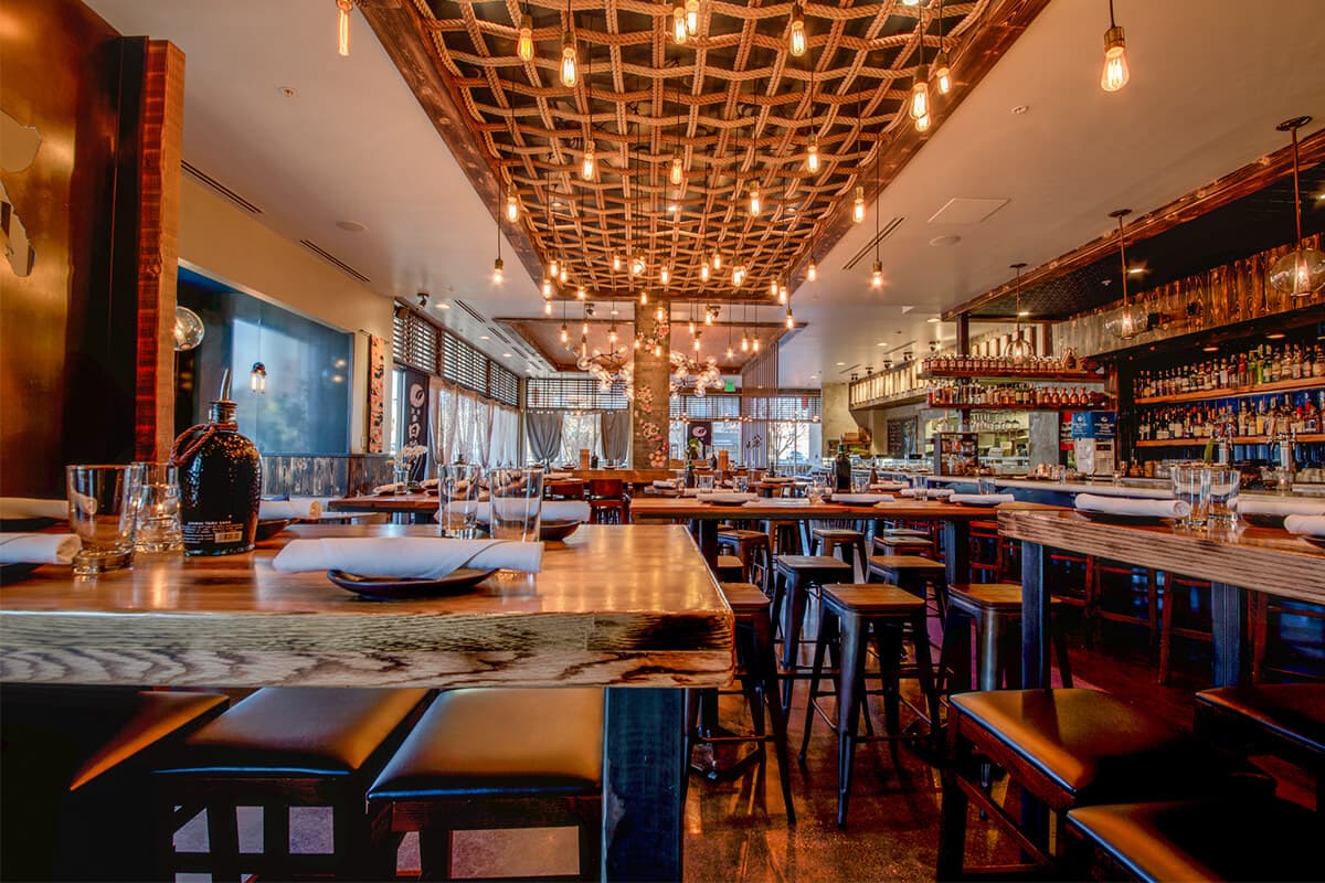 Image of the overlooking main dining room